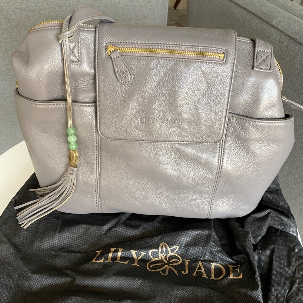 Lily Jade Madeline Leather Diaper Bag